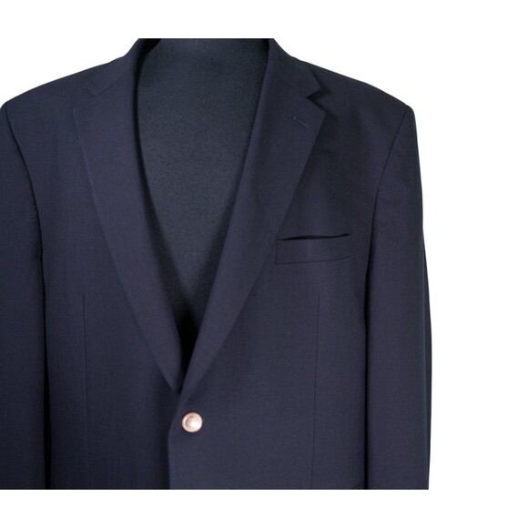 Jos. A. Bank Mens Blazer 48L Navy Blue Wool Sport Coat Traditional Fit Jacket - Picture 7 of 10